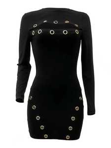 Novedades Otoño/Invierno: Vestidos de Mujer a la Moda con Cordones y Ojales Metálicos - Product Image 6