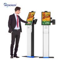 Kios Pembayaran Layanan Mandiri INGSCREEN Layar Sentuh LCD dengan SDK, Dapat Dipasang Berbagai Cara (Dinding, Meja, Lantai) Mesin POS