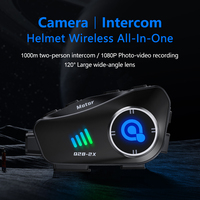 Q28 2X 2025 nouveau interphone de moto d'équitation en plein air pour casque moteur casque avec caméra 500M enregistreur parlant casque carte SD