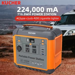 Estación de Energía KUCHER de 1000W, Gran Capacidad <span class=keywords><strong>716WH</strong></span>, Enchufe Estadounidense, Cargador para Diversas Aplicaciones con Controlador MPPT para Uso Doméstico y Familiar - Product Image 2