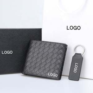 Regalos Corporativos de Lujo, Juego de Artículos de Cartera <span class=keywords><strong>para</strong></span> Hombre, Regalos Promocionales, Llavero, Juego de Regalos - Product Image 1