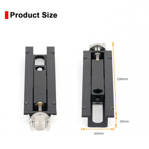 Morsa da banco rapida con morsetto a inerzia per la lavorazione del legno, in alluminio pieno e acciaio inossidabile, con vite a scorrimento facile - Product Image 2