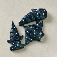 Animaux marins articulés imprimés en 3D, articulations flexibles et mobiles, ornement de bureau, cadeau, vente en gros