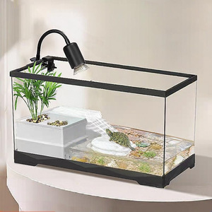 Mini Clip Reptile Lamp UVA UVB Full Spectrum Turtle Basking Heating Lamp For Pet Tank <b>With</b> <b>Timer</b> Function - Product Image 1