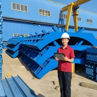 Système de coffrage en acier bleu réutilisable pour murs et dalles en béton, panneaux de coffrage pour la construction