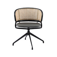 Chaise de salle à manger rotative, en rotin, confortable, en osier, pour Restaurant, personnalisé, DC-1698B