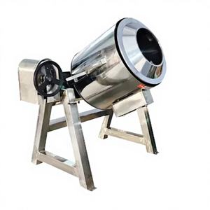 เครื่องอบแบบหมุนอัตโนมัติ ใช้แก๊ส LPG โครงสร้างสแตนเลส สำหรับเคลือบถั่วลิสง บรรจุภัณฑ์ฟอยล์ และขวด - Product Image 1