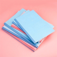 Cahier personnalisé A4/A5/B5 Cahier d'exercices scolaires Cahier de composition rose et bleu pour étudiants