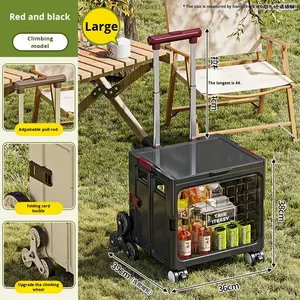 <span class=keywords><strong>Carrito</strong></span> de supermercado <span class=keywords><strong>plegable</strong></span> pequeño y moderno de gran capacidad para el hogar, picnics al aire libre, Camping, <span class=keywords><strong>carrito</strong></span> de compras <span class=keywords><strong>plegable</strong></span> de PP tirado a mano para - Product Image 6