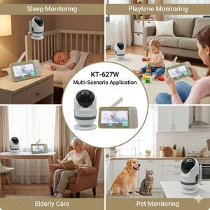 KT-627W 5.5 Inch IPS Screen Dual Mode Audio Baby Monitor 5000mAh Battery WiFi 2.4GHz Two-Way AI Auto Tracking Camera Pet Camera - Product Image 5