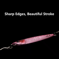 Ensemble de leurres métalliques 20g 30g 40g 60g |   Leurre de pêche jigging double hameçon lumineux pour la pêche en mer et la pêche en surfcasting