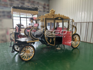 2025 Chariot de mariage électrique personnalisable en couleur, type calèche, à vendre - Chariots de transport électriques pour parcs d'attractions - Product Image 3