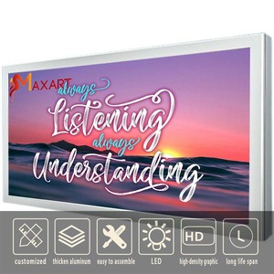 Letrero LED de Pared, Caja de Luz para Exposiciones y Ferias Comerciales, Marco de Aluminio, <span class=keywords><strong>Cartel</strong></span> <span class=keywords><strong>Luminoso</strong></span> Rectangular, Soporte para Póster Interior, <span class=keywords><strong>Publicidad</strong></span> - Product Image 2