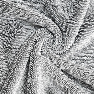 Toalla de microfibra para lavado de autos, tamaño grande, absorbente, de una sola cara, tejido retorcido, para limpieza de autos - Product Image 1