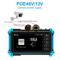 Testeur CCTV IPC-5200 Plus, Full 8MP IP CVI TVI AHD SDI Analogique 6 en 1, Testeur-Moniteur HD, Entrée VGA & 4K HDMI, Traceur de Câble, Alimentation