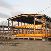 Bâtiments à structure en acier lourds, conception d'entrepôts, construction à ossature métallique, atelier préfabriqué, bâtiment métallique pour l'industrie