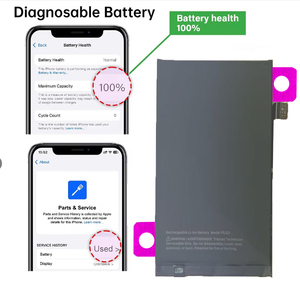 16 3561mAh 0-Cycle 100% Health No Popup Solderless Diagnostics <b>Battery</b> for iPhone 16 Smartphone CE RoHS - Product Image 1