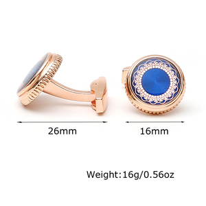 Nuevos Productos, Regalo de Boda, Oro Real de 18K, Color Oro Rosa, Joyería Vintage Personalizada, Gemelos para Hombre - Product Image 2