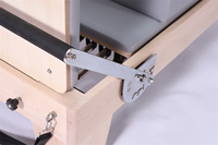 Liva Pro-Flexibility Pilates Reformer en bois d'érable avec ressorts allemands importés, pour studio, usage commercial, entraînements en salle de sport, physiothérapie clinique et entraînement corporel