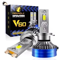 Ampoules de phare LED V60 super lumineuses 6000K 120W 12000LM H4 H7 9005 9006 Ampoule de phare de voiture LED pour éclairage automatique