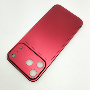 Cadre de téléphone DIY rouge de haute qualité, élégant et raffiné, compatible avec le boîtier rouge de l'iPhone 17 Pro Max - Product Image 4