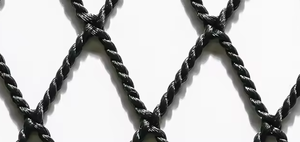 Bền Chống Gỉ Polyester Lưới Đánh Cá Với 15Mm * 15Mm Lưới Knotless Cấu Trúc Dịch Vụ Cắt Cho Cá Trang Trại Lồng Lưới - Product Image 6