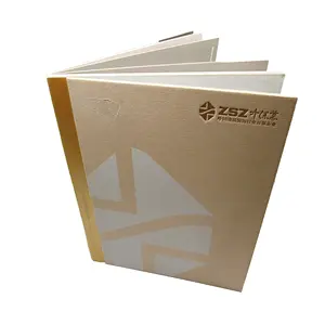 Commercio all'ingrosso della fabbrica personalizzato azienda catalogo perfetto vincolante libro servizio di stampa logo personalizzato di seta libro di panno