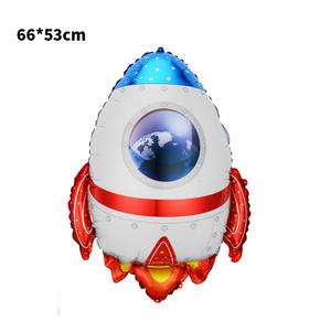 Decoración para Fiesta de Cumpleaños con Temática Espacial para Niño, Globo de Aluminio con Diseño de Mono de Dibujos Animados, Cohete y Astronauta - Product Image 6