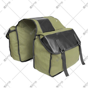 Sac de vélo d'extérieur Mantian en toile, sacoche arrière kaki pour VTT - Product Image 4