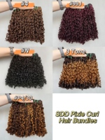 Extensiones de Cabello Virgen Sin Procesar Sdd Pixie Curls con Frontales, Extensiones de Cabello Virgen al por Mayor de Alta Calidad, Proveedor de Cabello 12A