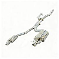 DZ Hochwertiges 304 Edelstahl Catback Auspuffsystem für Mercedes-Benz C300 W205 Passend für 2.0T C260 Modell