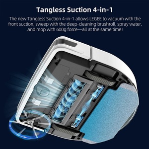LEGEE D7 หุ่นยนต์ดูดฝุ่นอัจฉริยะ ระบบนำทางด้วยเลเซอร์ แรงดูด 2700 Pa พร้อมฟังก์ชั่นถูพื้น ควบคุมผ่านแอพและเสียง ใช้งานได้นาน 180 นาที มาตรฐาน EU เหมาะสำหรับโรงแรม - Product Image 4