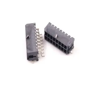 Micro-Fit 3.0 Connector Sockets 2x8 Pin 16 Circuits Male Header Surface Mount Right Angle Re-flow Solder SMT PCB Cross 430451609