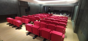 Patas móviles Silla de estudiante plegable Asientos de auditorio de teatro sin fijación de tornillo - Product Image 3