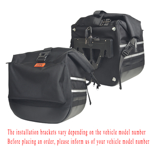 Alforjas de Motocicleta de Fibra de Carbono Premium para Chinchilla 350 con Montaje de Liberación Rápida y Borde de Lona Impermeable - Product Image 5