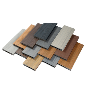Plancher de terrasse moderne en WPC, résistant aux UV, disponible en diverses dimensions ou sur mesure, prix abordable, épaisseur supérieure à 23 mm pour extérieur - Product Image 1