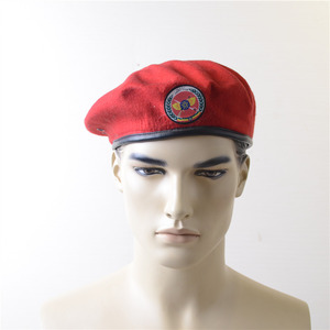 JinTeng Usine Directement Vente Personnalisation Mode Groupe Combat Béret Haute Qualité <span class=keywords><strong>Imitation</strong></span> Laine Étudiant Formation Chapeau Cap - Product Image 6