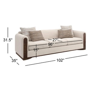Sofá Diván Futón con Calefacción, Cómodo y Funcional, Mezcla de Lana Premium, Estilo Contemporáneo Elegante - Product Image 4