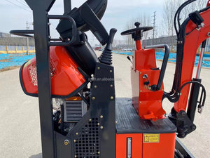 <span class=keywords><strong>Mini</strong></span>-excavatrice pas chère de 1,2 tonne, 4 roues, excavatrice à roues, petite excavatrice de jardin, excavatrice à roues de 1,2 tonne - Product Image 2