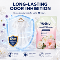 Lessive liquide en poche souple à bec verseur Marque Blanche, parfum Camélia Floral Oriental, 1L, écologique, OEM, vente en gros