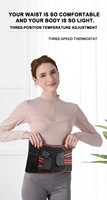 Ceinture de taille chauffante sans fil alimentée par batterie rechargeable Chauffage et massage électriques pour soulager les douleurs lombaires