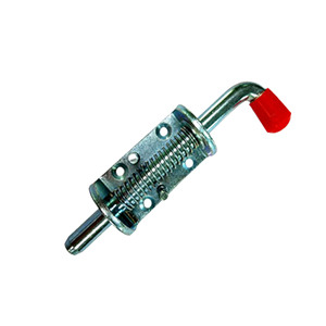 Heavy-duty Pull Bolt Iron Zinc Plated C-C40 28.5 Industrial <b>Door</b> Latch <b>Spring</b>-loaded - Product Image 3