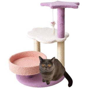 Kinghon Sisal <b>Cat</b> <b>Scratching</b> <b>Post</b> <b>Cat</b> Tower <b>Tree</b> Sisal <b>Cat</b> Scratch <b>Post</b> <b>Tree</b> Scratcher Play House for Pet - Product Image 1