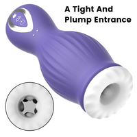 Masturbateur Électrique de Poche pour Hommes, Jouet Sexuel Masculin Étanche IPX7 avec Modes de Succion et de Rotation