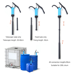 수동 핸드 펌프 200l 오일 및 가스 PP 플라스틱 스틸 레버 화학 산 윤활제 용 배럴 드럼 펌프 작동 - Product Image 4