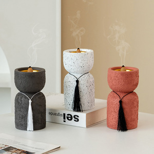 TaiRuiEr Modern Minimalizm Mubkhar Elde Taşınır Arapça H Şeklinde Seramik Eid Konisi Tütsü Brülörü Dini Terapötik Aromatik - Product Image 2