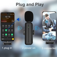 Mini Type C USB Microphone à main sans fil Type C Podcast Conférence Lavalier Mic pour téléphone Android