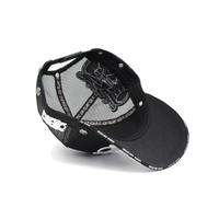 Modehoge kwaliteit trucker pet 6-panel pet groothandel katoen polyester op maat met chenille borduurlogo zwarte trucker pet