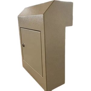 ตู้จดหมายติดผนังสีดำสำหรับฝากกุญแจ Mai <span class=keywords><strong>เช็ค</strong></span>การชำระเงินแบบล็อกกล่องโลหะกระเป๋าเอกสาร - Product Image 1