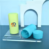 Bouteille de déodorant vide personnalisée contenant de bâton de cire pour cheveux PP AS emballage de bâton de déodorant en plastique cylindrique de 30ml 50ml